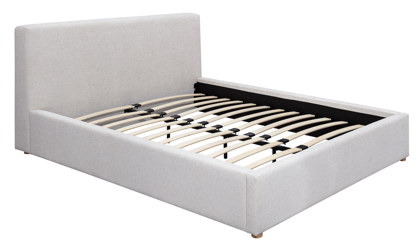 Cleo Off White Chenille Bed