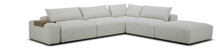Load image into Gallery viewer, Encore Sectional Gray Boucle Fabric
