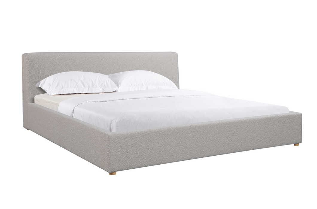 Cleo Beige Boucle Bed
