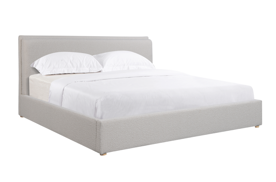 Milano Beige Boucle Bed